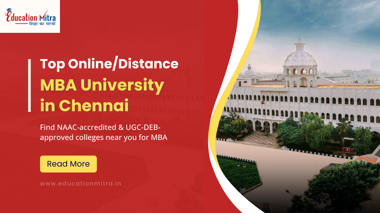 Top Online/Distance MBA University in Chennai