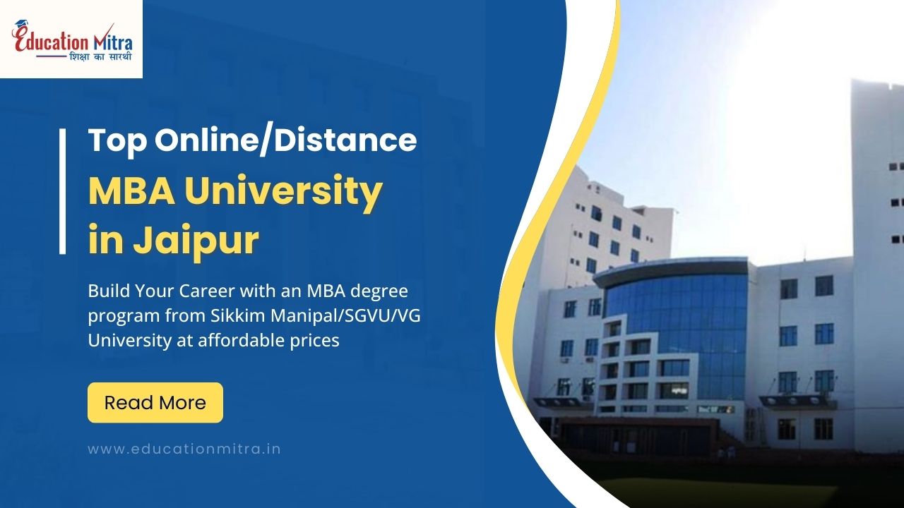 Top Online/Distance MBA University in Jaipur