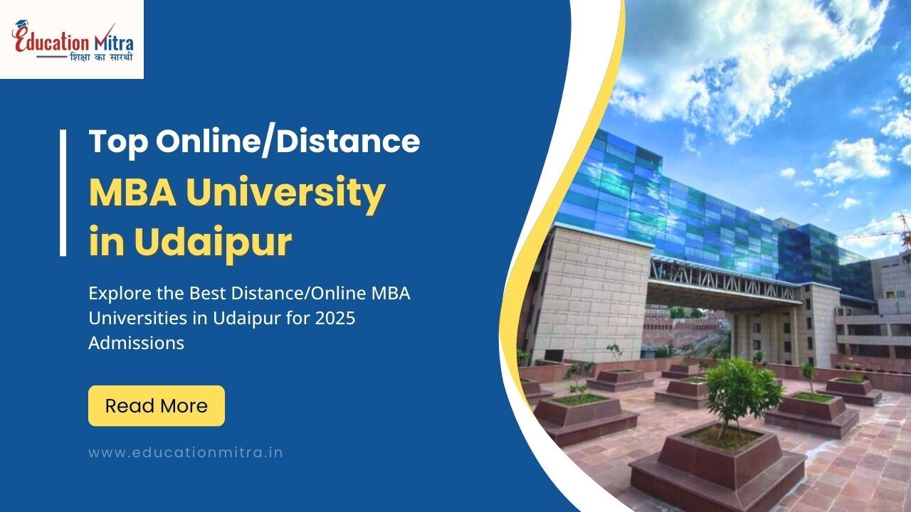 Top Online/Distance MBA University in Udaipur