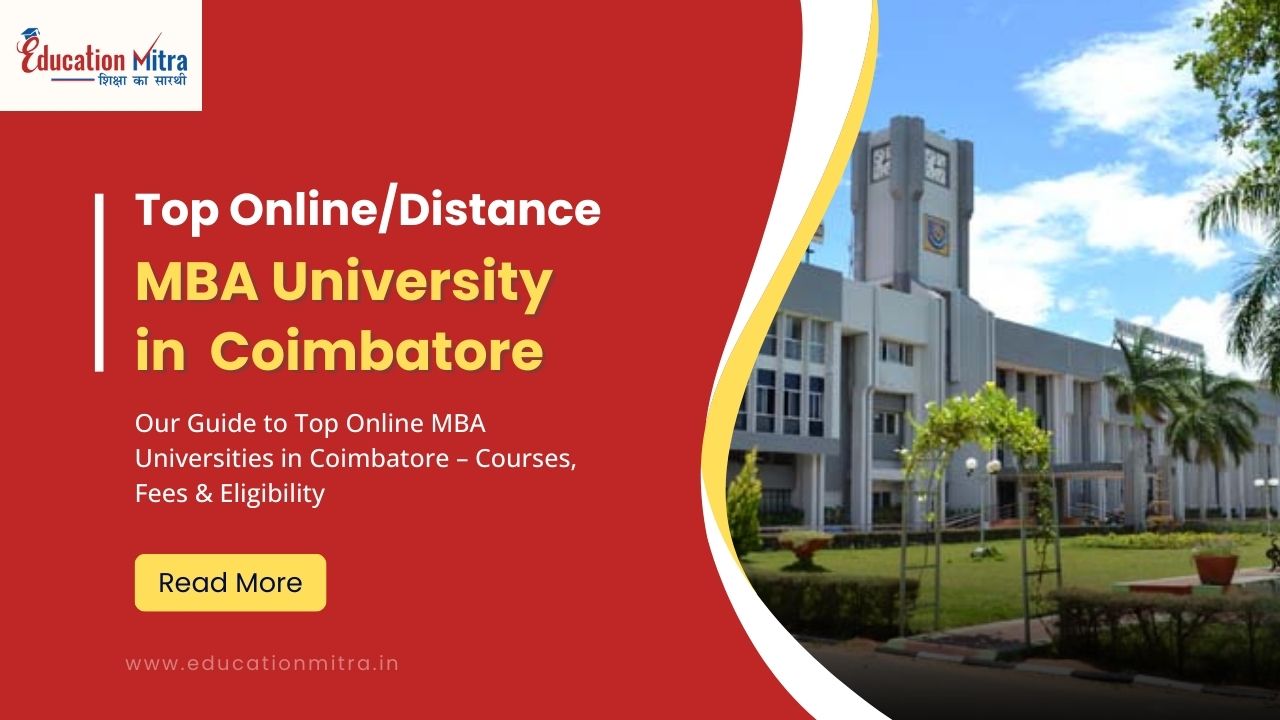 Top Online/Distance MBA University in Coimbatore