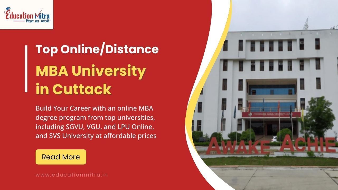 Top Online/Distance MBA University in Cuttack