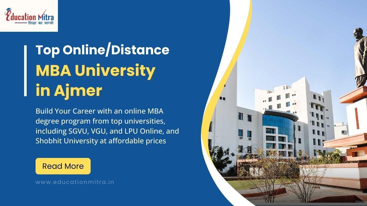 Top Online/Distance MBA University in Ajmer
