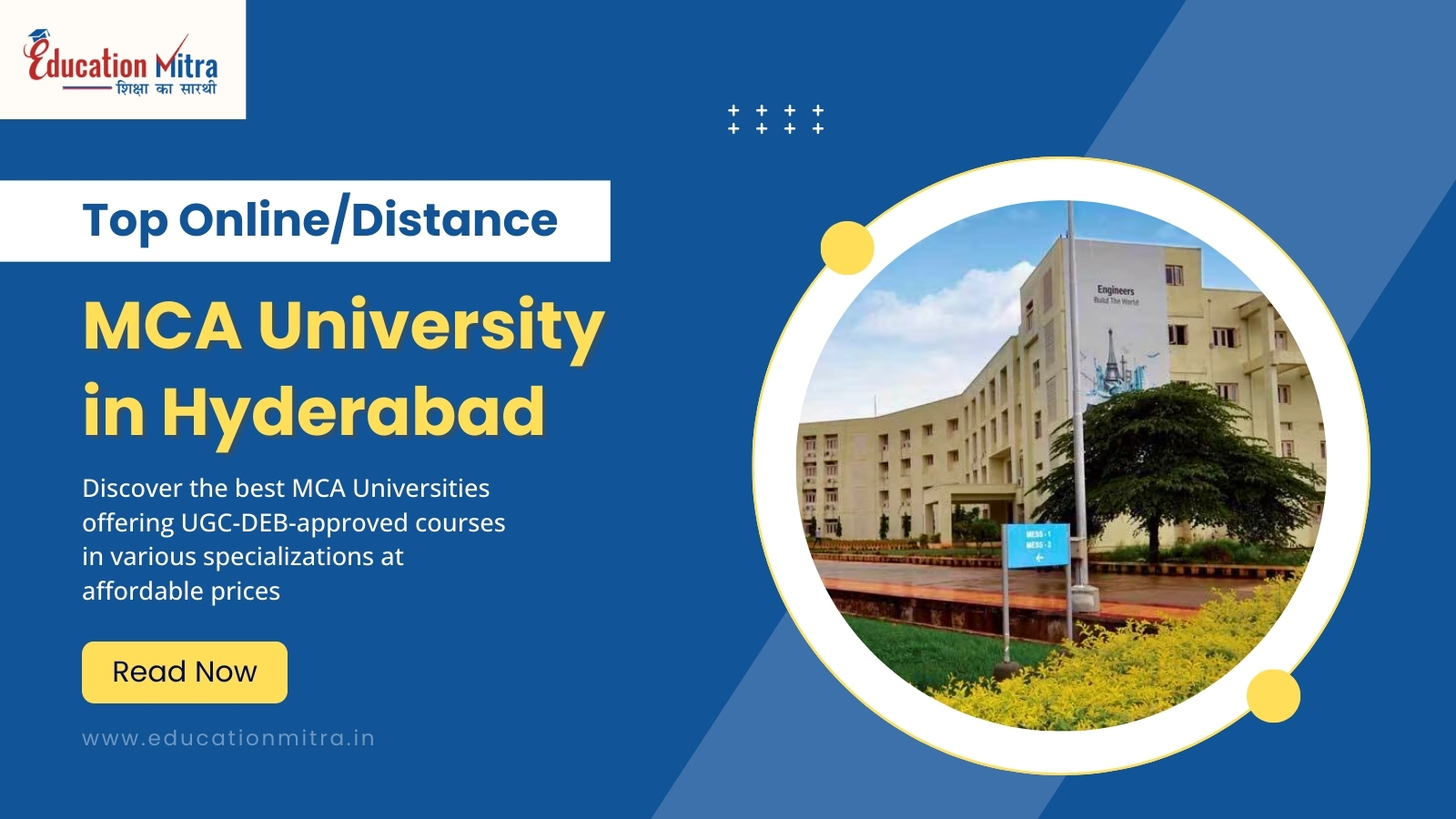 Top Online/Distance MCA University in Hyderabad