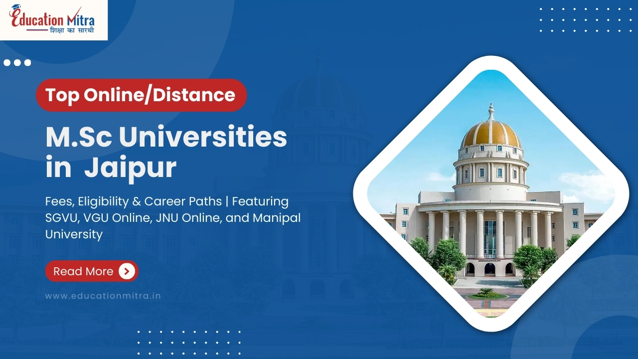 Top Online/Distance M.Sc University in Jaipur