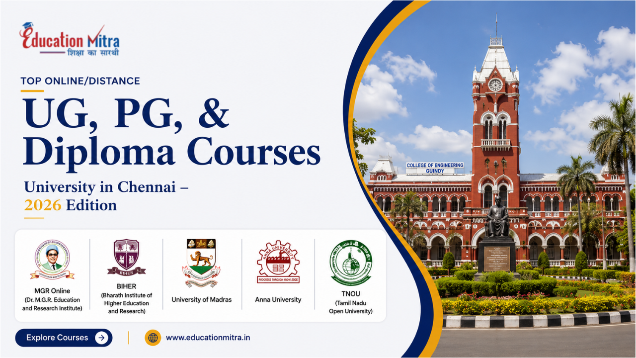 Top ODL & Online University in Chennai for UG, PG & Diploma Courses