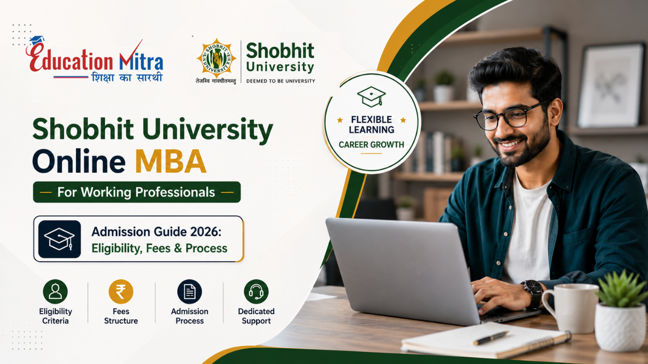 Shobhit University Online MBA for Working Professionals: Complete Admission Guide 2026