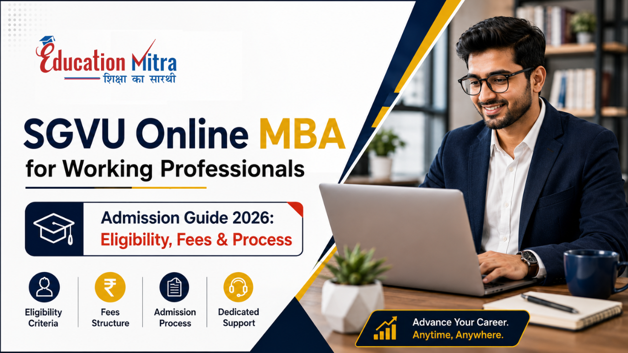 Suresh Gyan Vihar University Distance MBA for Working Professionals: Complete Admission Guide 2026